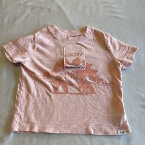 GAP Kids - Light Pink Short Sleeve Dino Tee